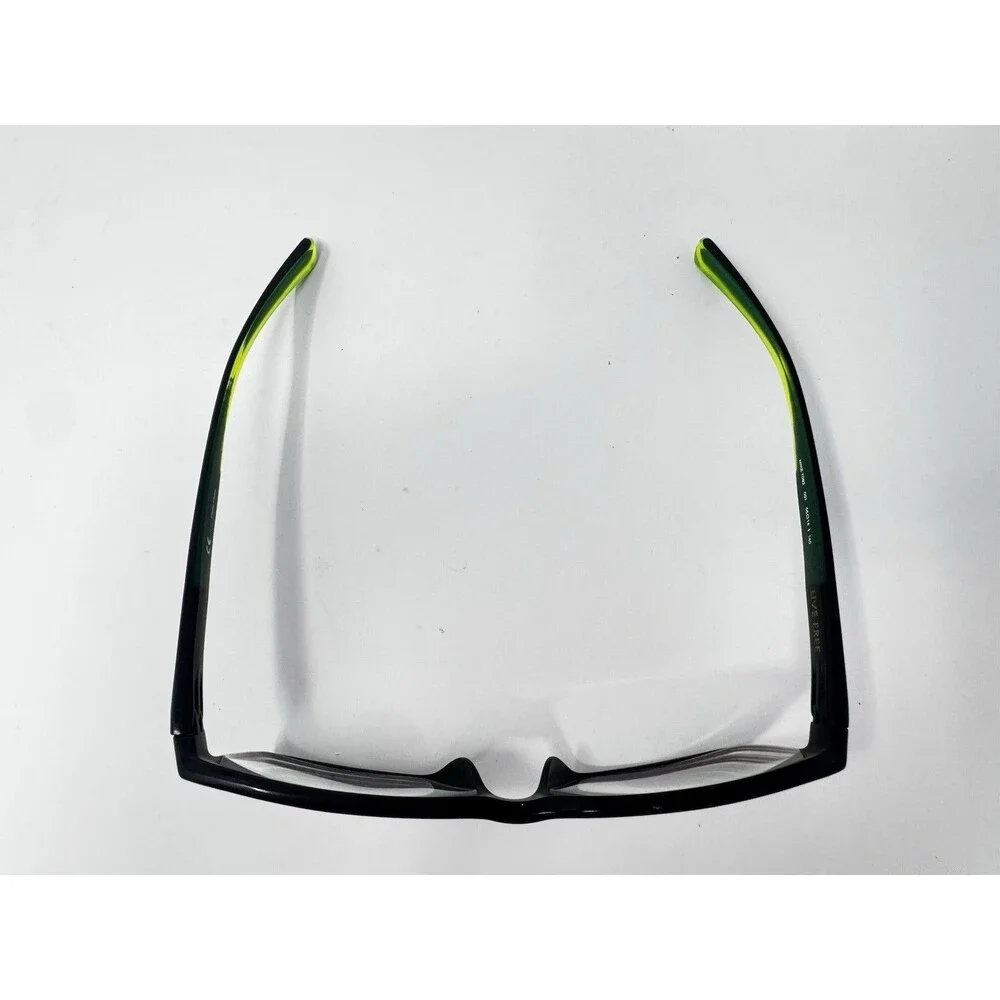 Nike 7092 001 Black Green Eyeglass Frames 55-14-140 Sport Eyewear